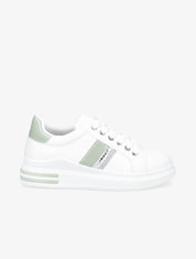 Tennis en simili à ornement pailleté - Blanc/vert - 1