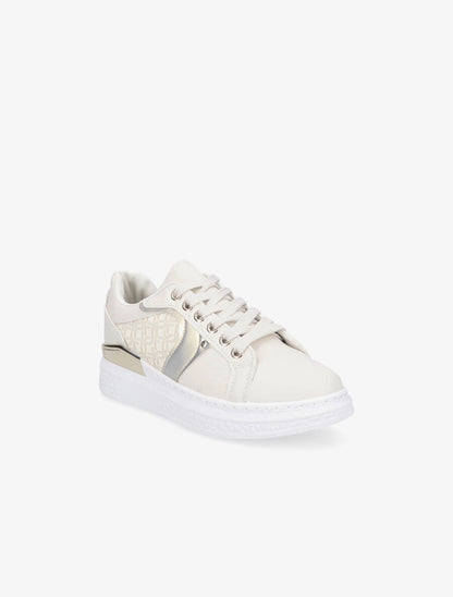 Tennis imprimé graphique - Beige - 2