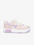 Sneakers en simili à bandes contrastantes - Lilas - 1