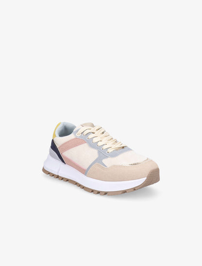 Running en suédine - Rose/beige - 2