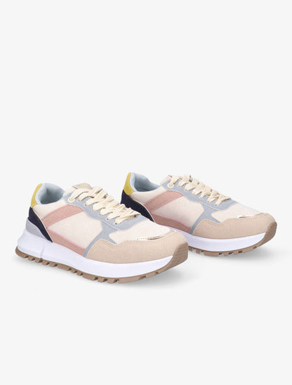 Running en suédine - Rose/beige - 4