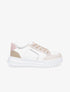 Sneakers à liseré pailleté - Blanc - 5