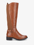 Bottes élastiquées en simili - Camel - 1