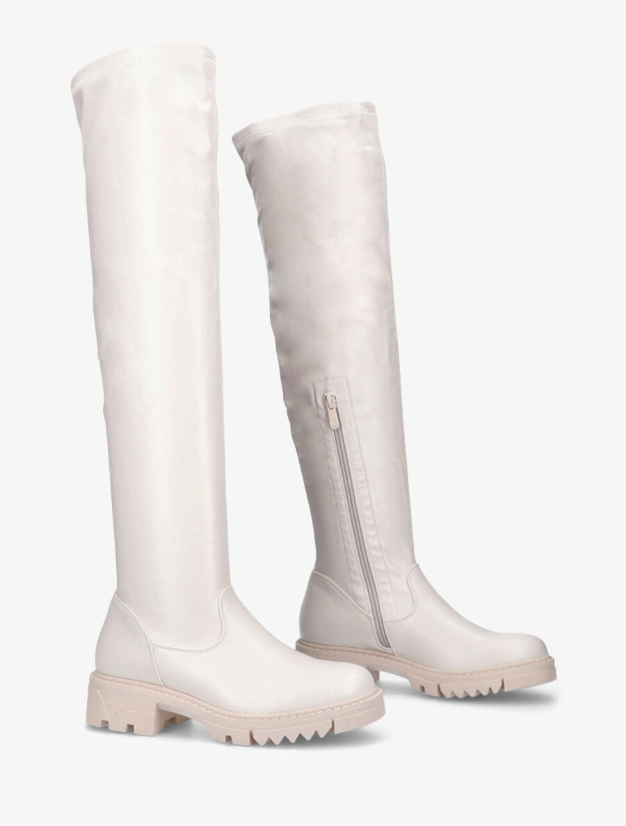 Cuissardes en simili - Beige - 4