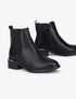 Bottines basiques à détails dorés stylisés - Noir - 5