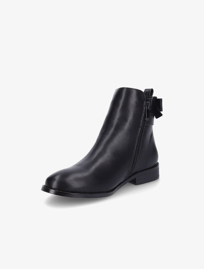 Bottines en simili à noeud - Noir - 3