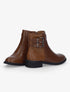 Boots effet osier tressé - Camel - 1