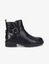 Bottines à boucle et semelle crantée - Noir - 1