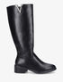 Bottes en simili à empiècement métallique - Noir - 5