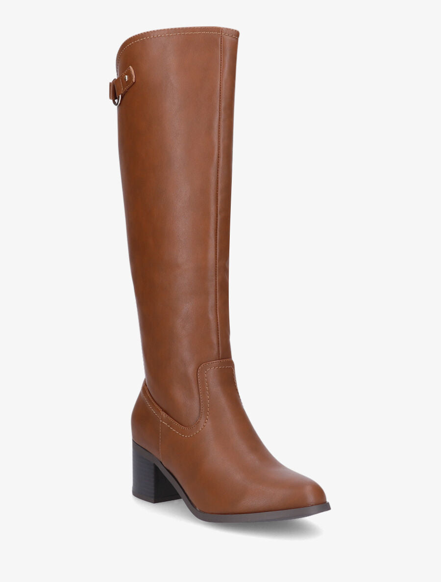 Bottes à contrefort stretch - Camel - 2