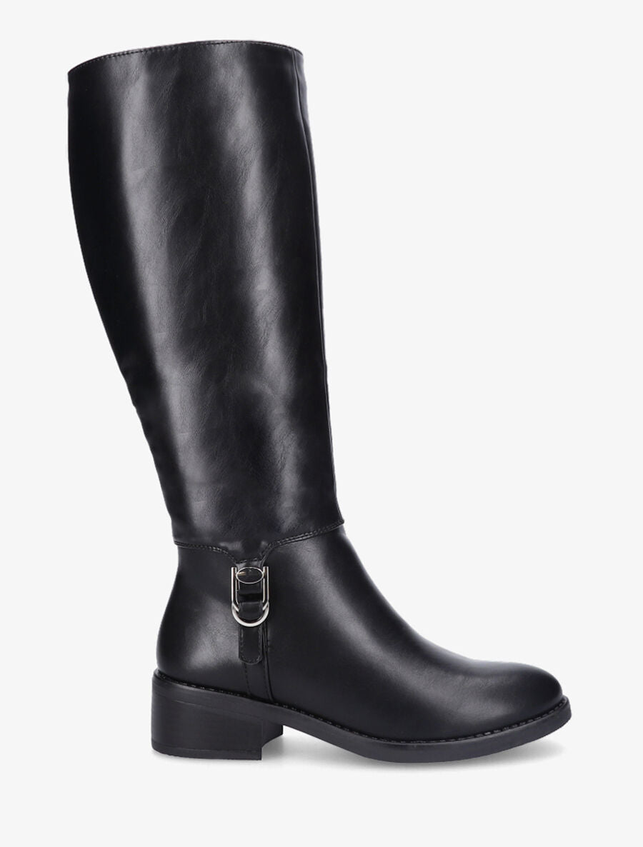 Bottes en simili cheville ornée d&