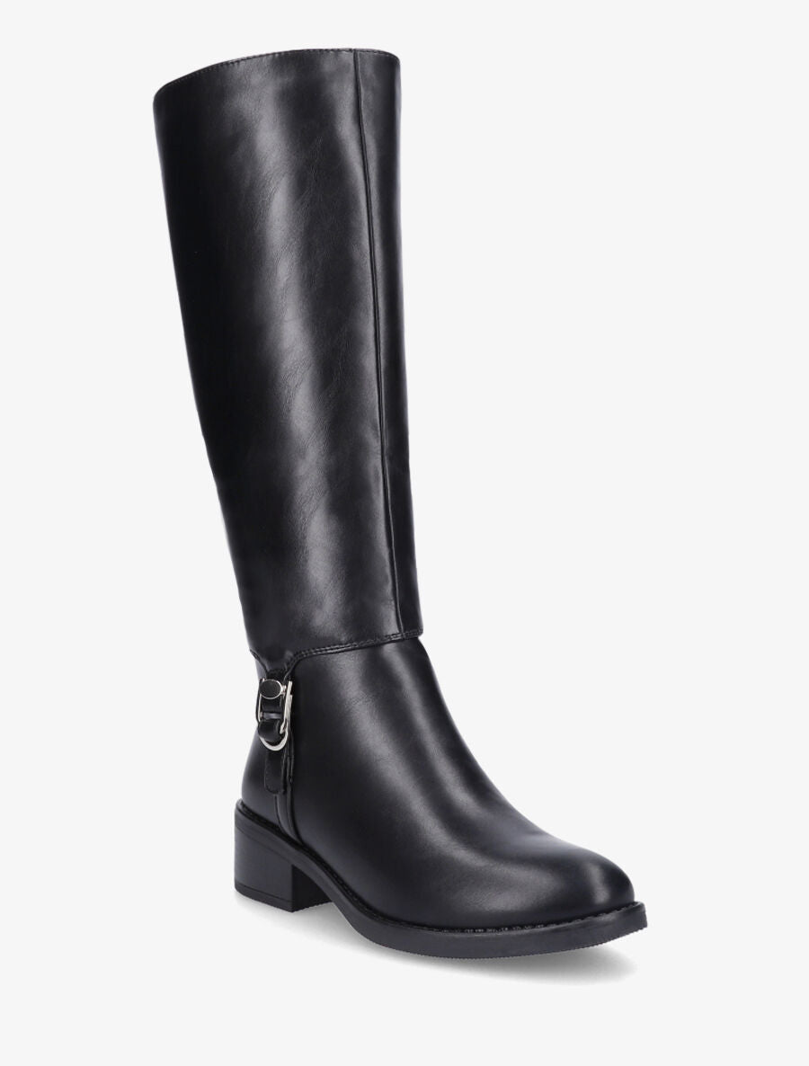 Bottes en simili cheville ornée d&