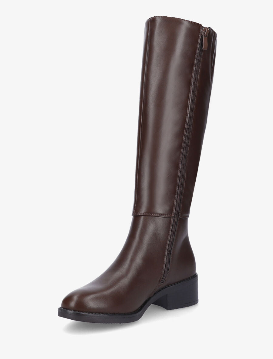 Bottes en simili cheville ornée d&