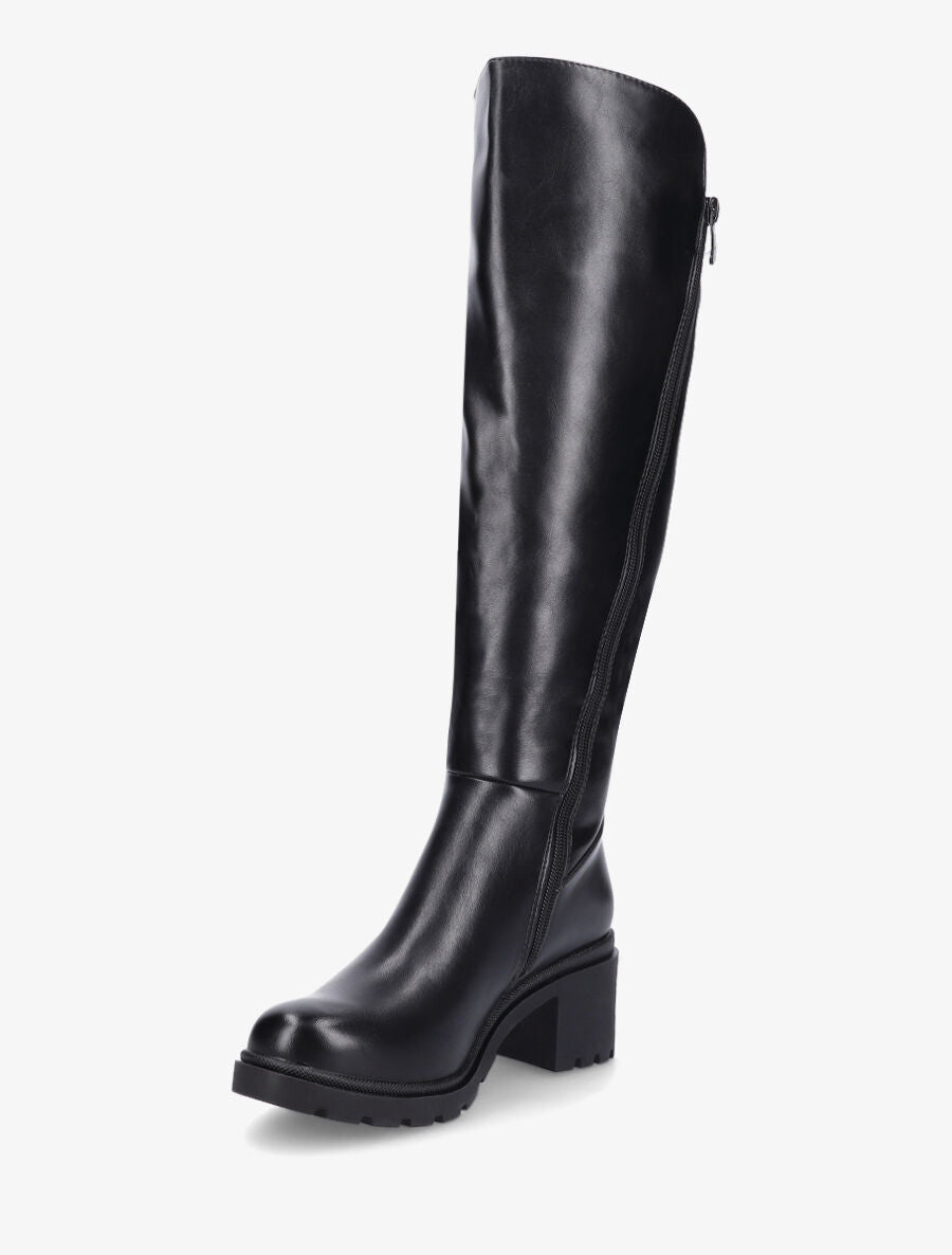 Bottes élastiquées à talon - Noir - 3