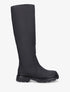 Bottes effet gomme à fermeture interieur cheville - Noir - 1