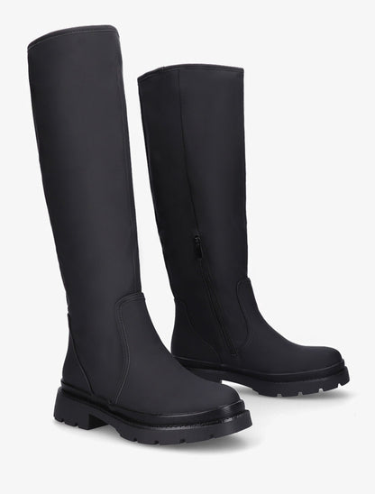 Bottes effet gomme à fermeture interieur cheville - Noir - 4