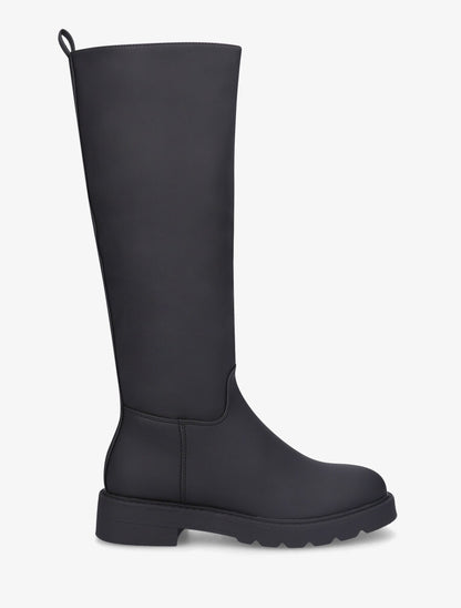 Bottes en simili effet gomme - Noir - 1
