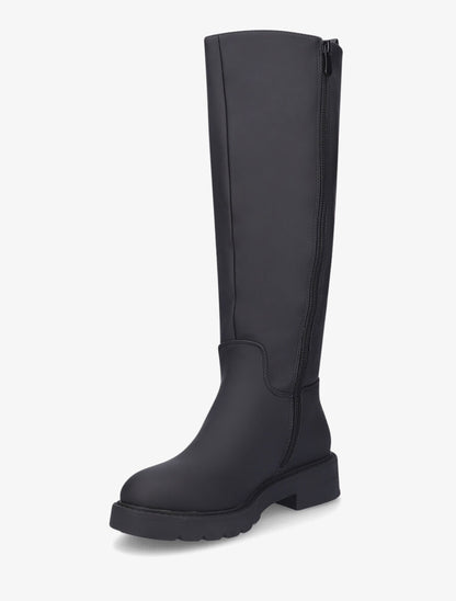 Bottes en simili effet gomme - Noir - 3