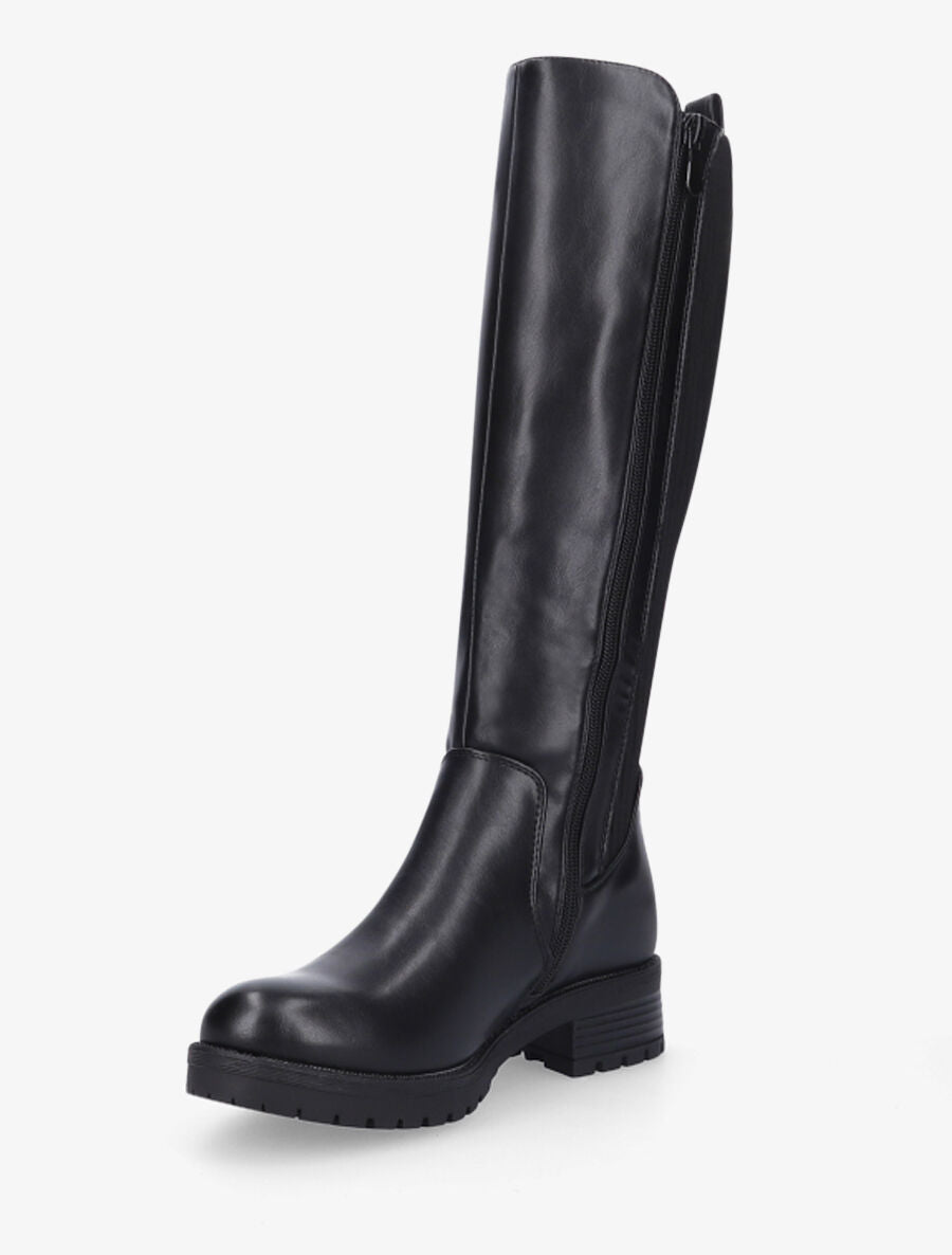 Bottes bi-matière style chaussette - Noir - 3