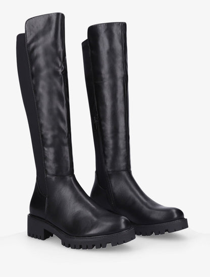 Bottes bi-matière simili et gomme - Noir - 4