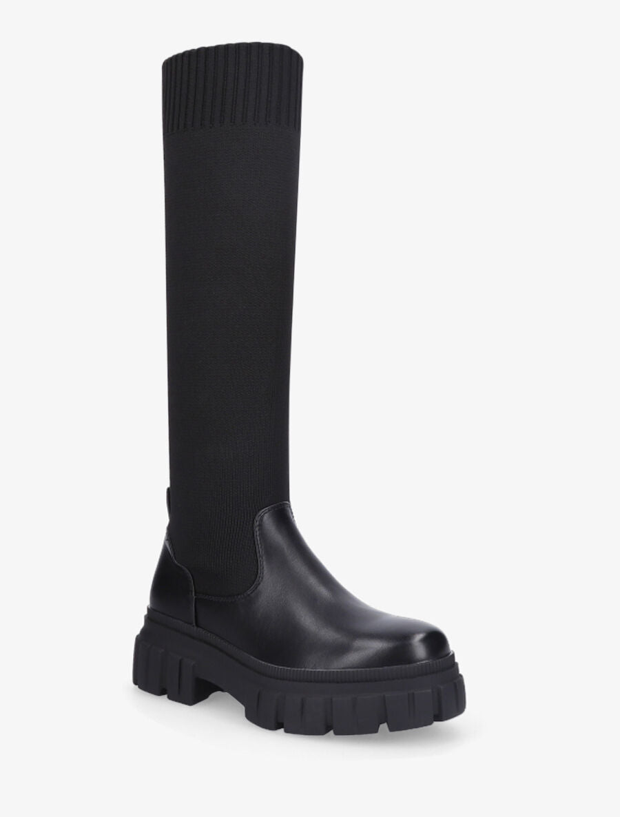 Bottes chaussettes en maille - Noir - 2