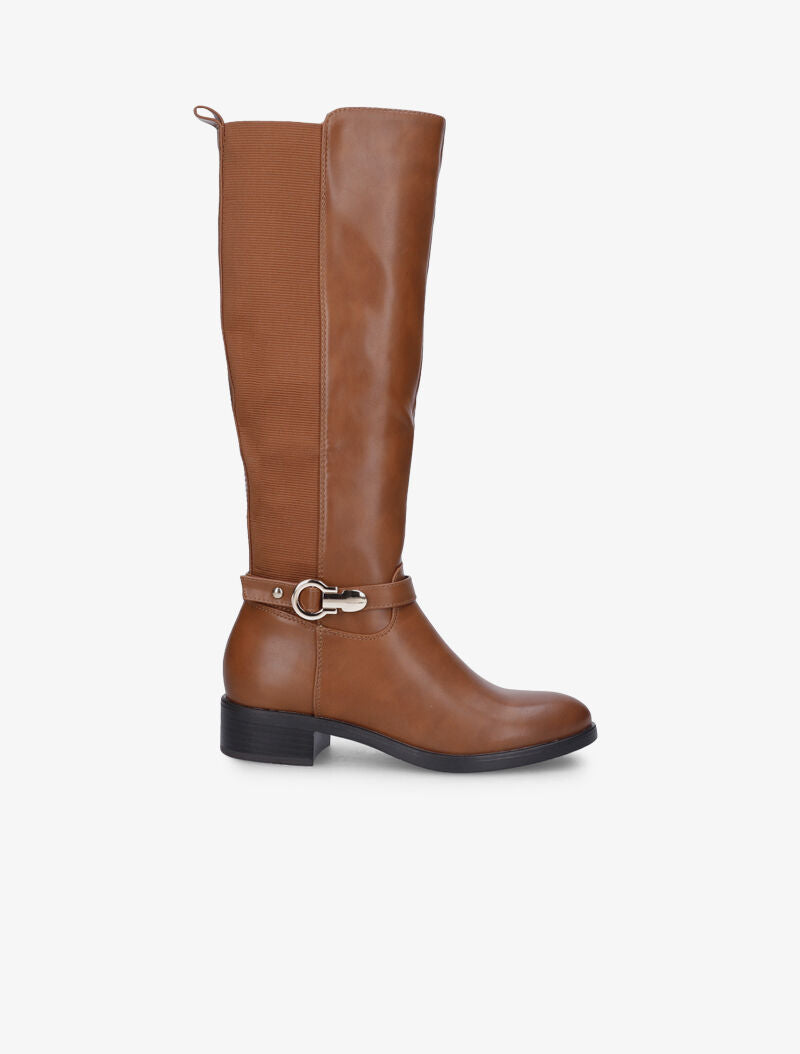 Bottes à côté élastiqué - Camel - 1