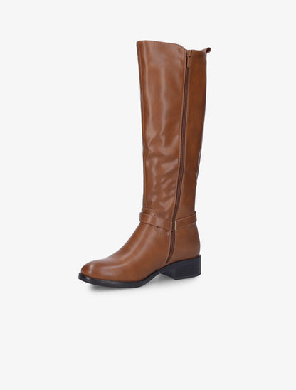 Bottes à côté élastiqué - Camel - 3