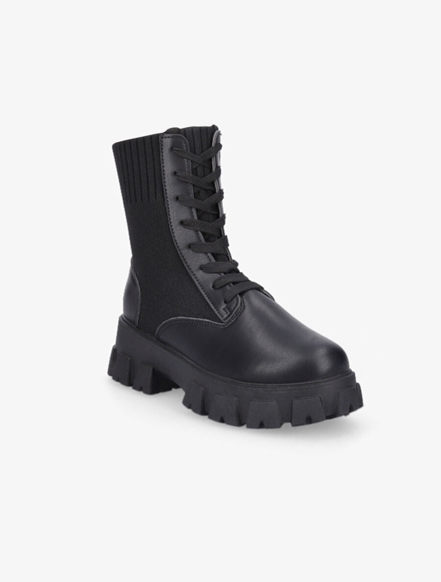 Rangers bi-matière - Noir - 2