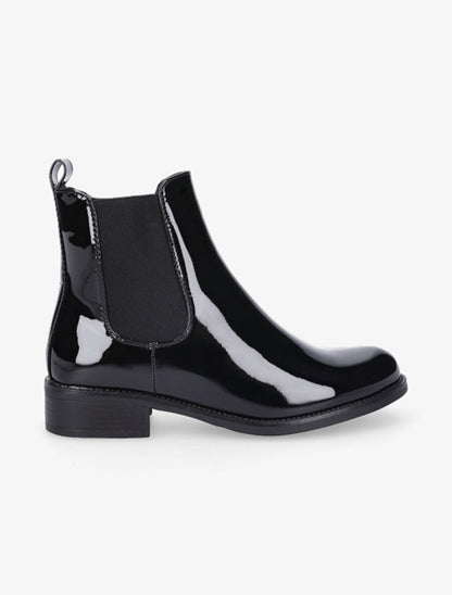 Boots style chelsea vernies - Noir - 5