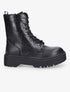 Boots montantes effet croco - Noir - 5