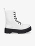 Boots montantes effet croco - Blanc - 1