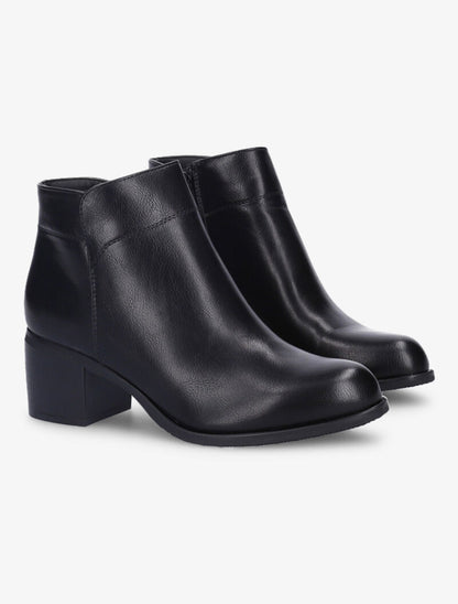 Bottines casual à bouts ronds - Noir - 1