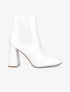 Bottines à talon haut et bout carré - Blanc - 1