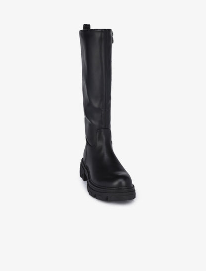 Bottes classiques en simili - Noir - 2