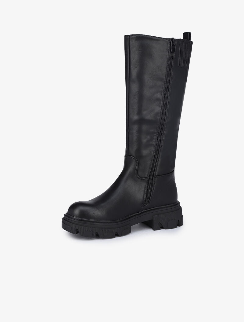 Bottes classiques en simili - Noir - 3