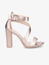 Sandales à talons et brides - Rose gold - 5