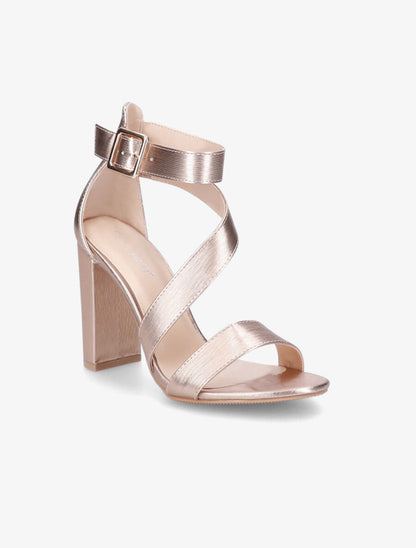 Sandales à talons et brides - Rose gold - 2
