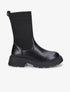 Bottines style chaussettes - Noir - 1