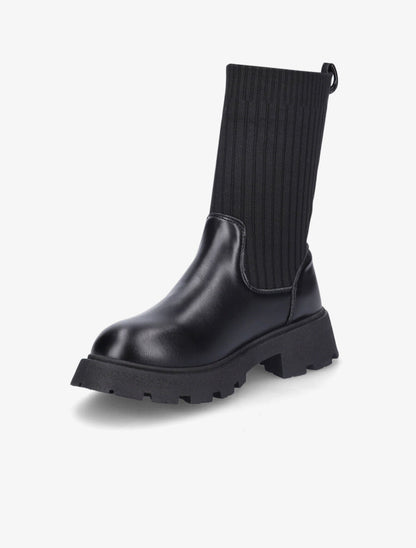Bottines style chaussettes - Noir - 3