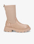 Bottines style chaussettes - Taupe - 1