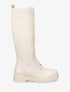 Bottes style chaussettes à motif grec - Crème - 5