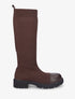 Bottes style chaussettes en maille - Marron - 1
