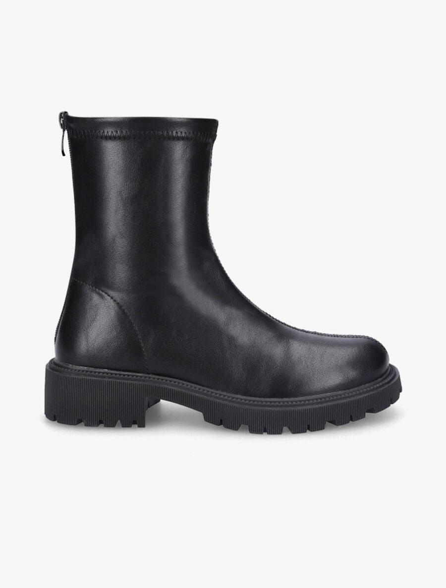 Bottines souples en simili - Noir - 1