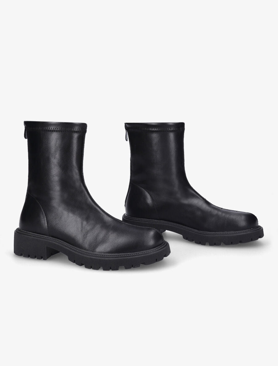 Bottines souples en simili - Noir - 4