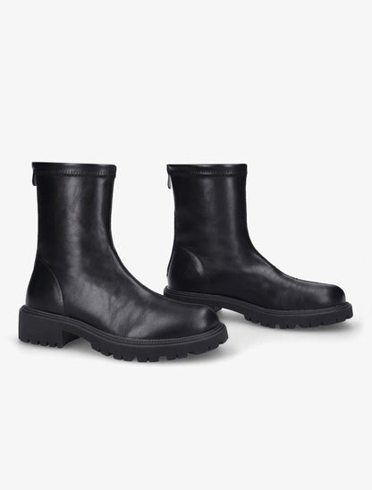 Bottines souples en simili - Noir - 4