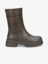 Bottines bi-matière matelassées - Kaki - 1