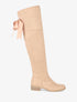 Cuissardes en suédine à ruban - Beige - 1