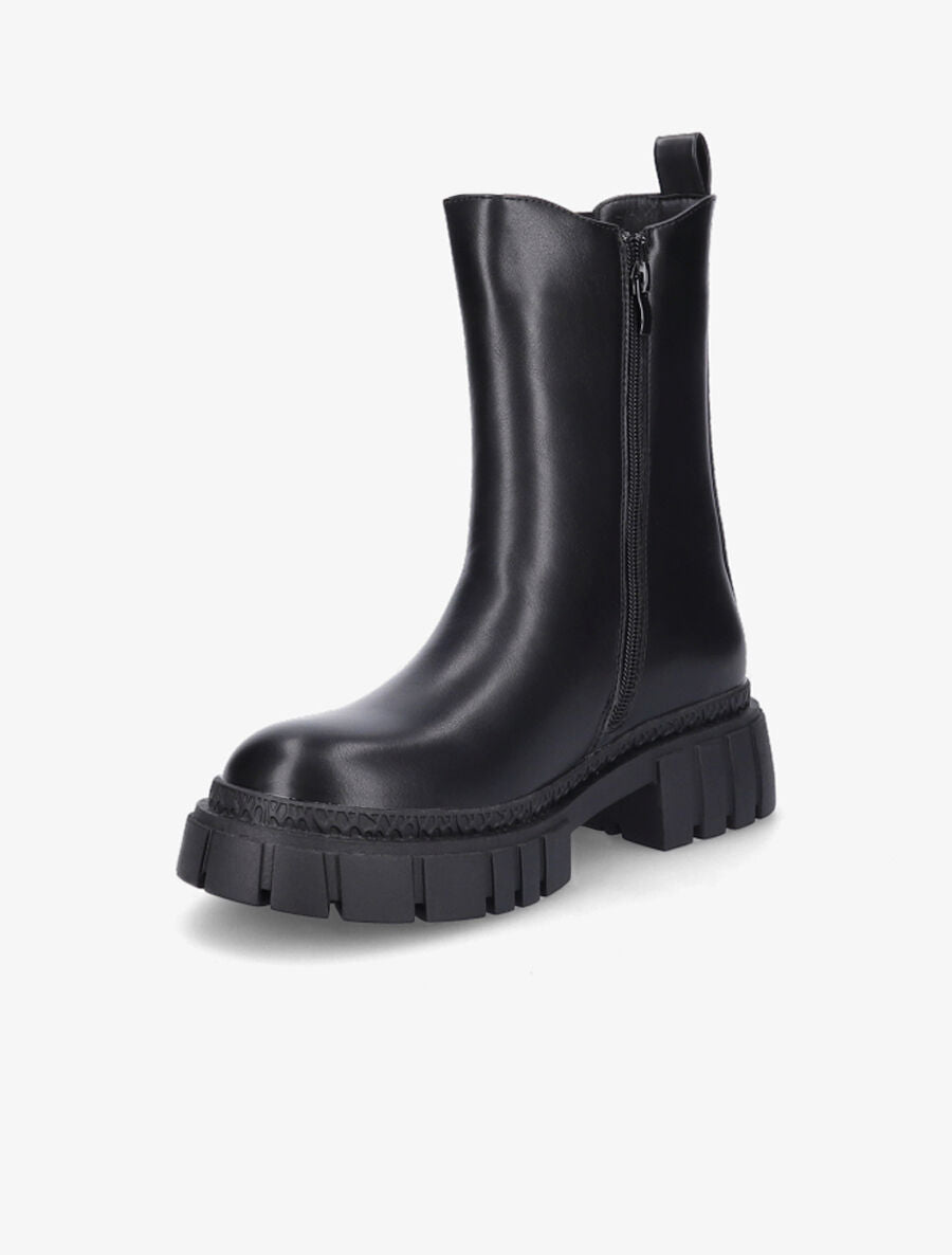 Boots montantes élastiquées - Noir - 3