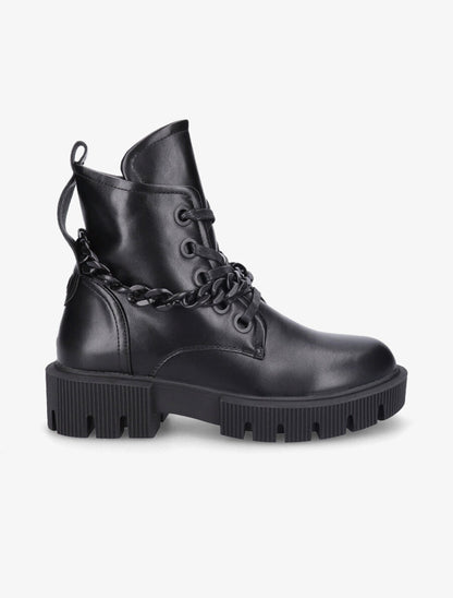 Boots militaire à chaîne - Noir - 1