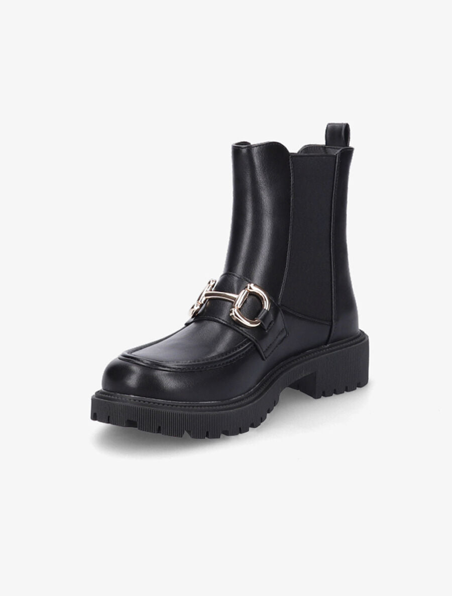 Chelsea boots à boucle fantaisie - Noir - 3